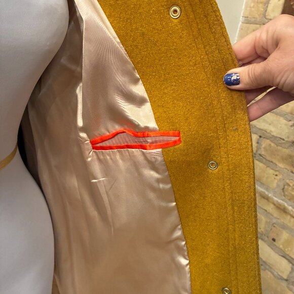 J.Crew Chateau Parka in Italian Stadium-Cloth Wool Coat – Tan, Size 12, Faux Fur - Picture 5 of 13